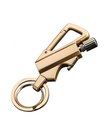 Briquet original - Silex - Allumette multifonction 3 en 1- Gold